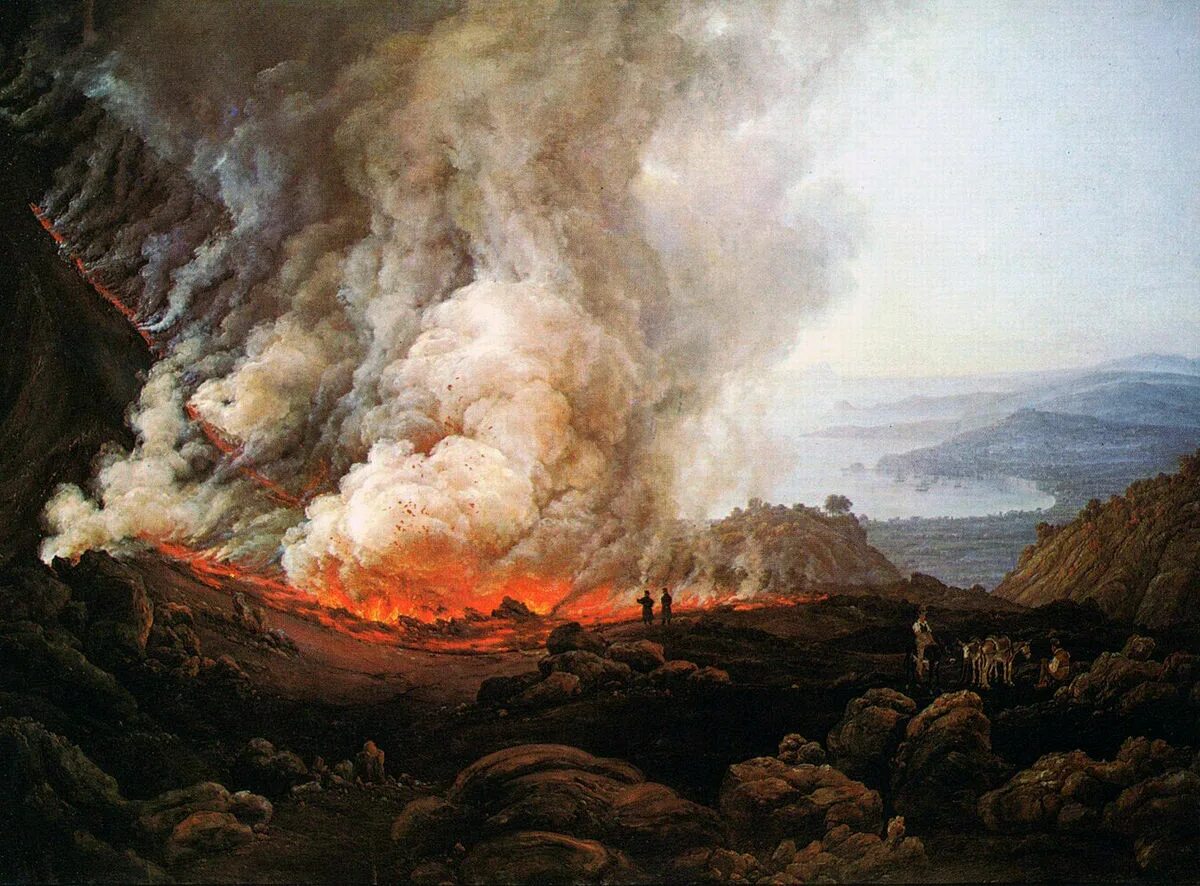 Древние катаклизмы. Юхан Кристиан Клаусен даль извержение Везувия. Юхан Кристиан даль. Извержение Везувия в декабре 1820 года. Юхан Кристиан даль картина извержение Везувия. Вулкан Везувий Помпеи.