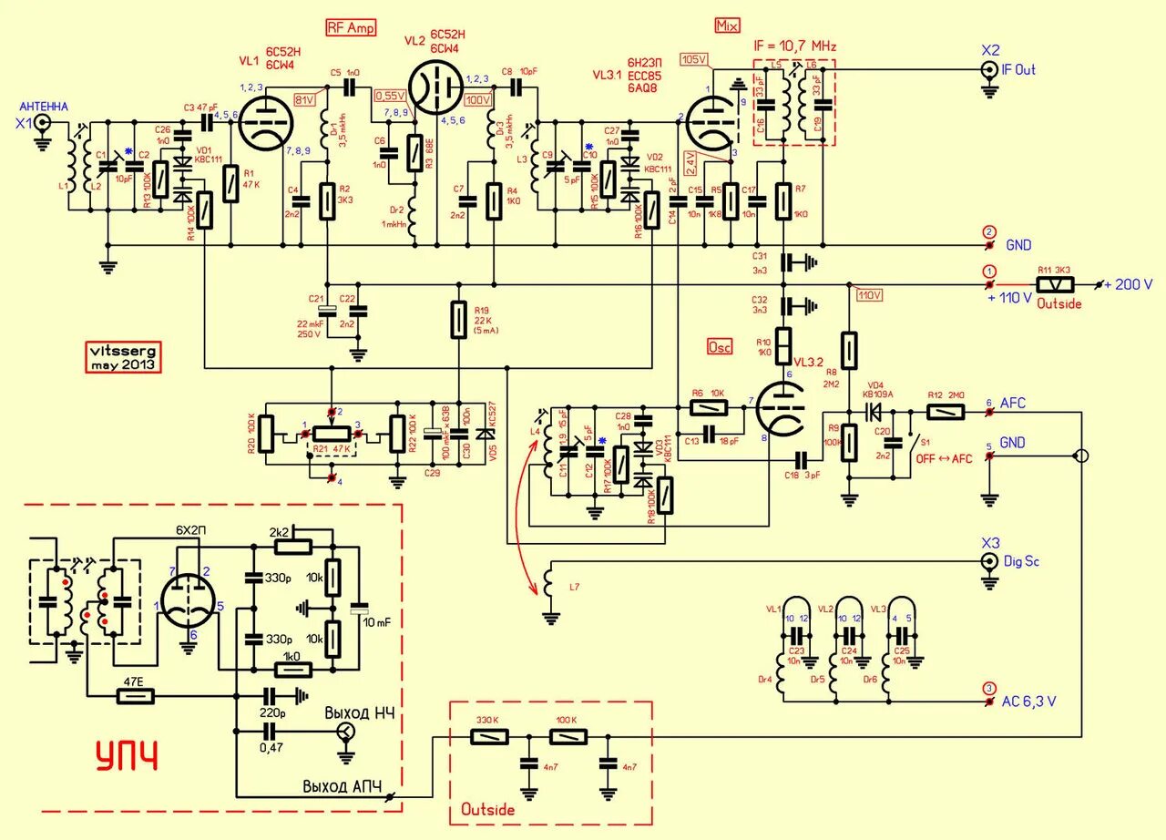 Схема лампового УПЧ приемника. Ламповый УКВ приемник схема. УКВ блок лампового радиоприемника схема. Приёмник Казахстан 2 схема. Ламповый укв