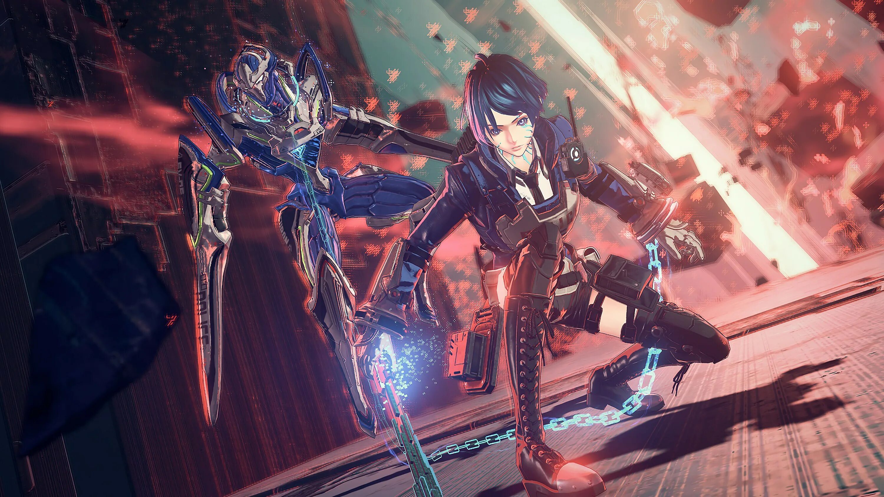 Astral Chain. Астрал чейн геймплей. Astral Chain геймплей. Astral Chain Акира.