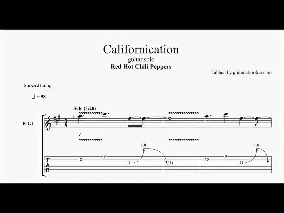 Red hot peppers аккорды. Californication Соло табы. Californication табы. RHCP Californication табы.