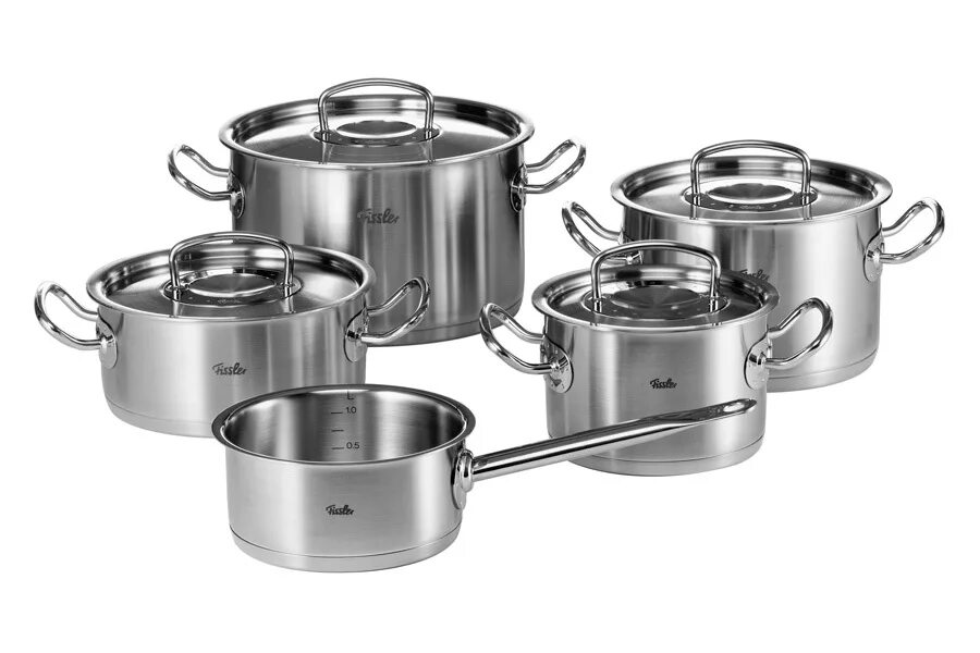 Кастрюля Fissler Original Pro collection. Набор кастрюль Fissler Valetta. Сотейник Fissler (Фисслер) 1.5 л. Fissler Valletta 7 предметов.