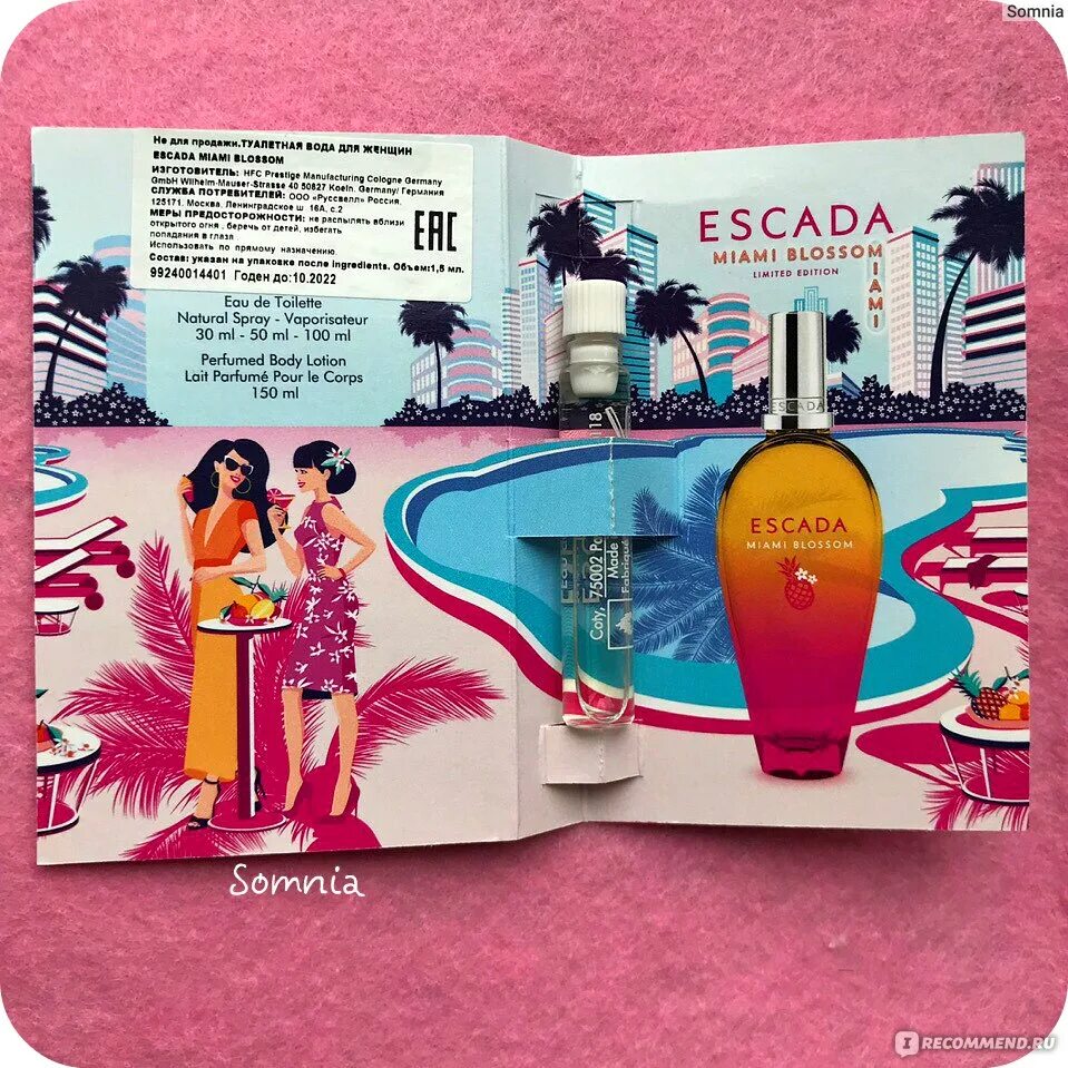 Escada blossom. Эскада Майами блоссом. Miami Blossom Escada 100 мл. Эскада Майами блоссом ананас. Escada Miami Blossom летуаль.