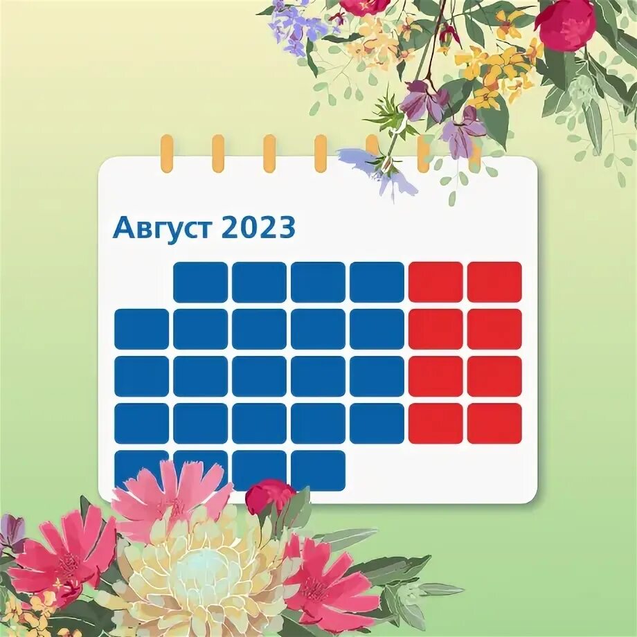 Календарь пфл 2023. Праздники в августе 2023.