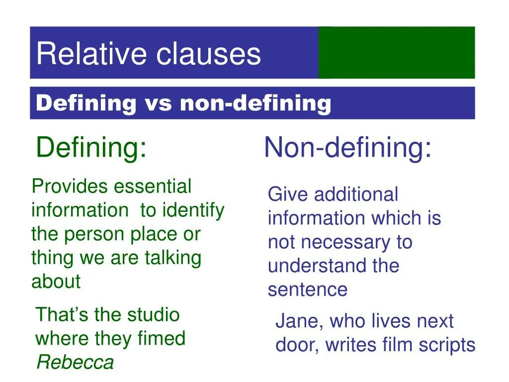 Necessary definition