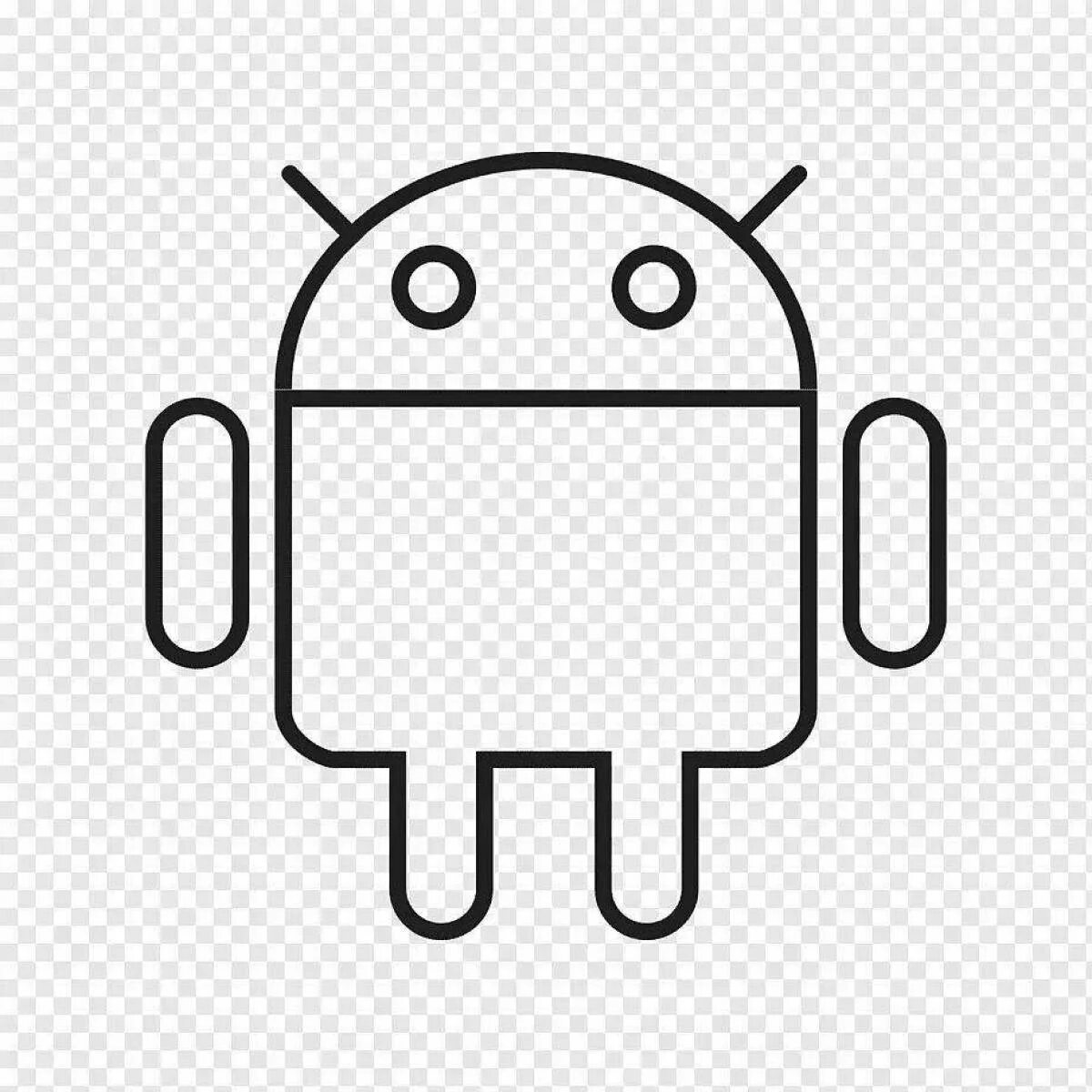 Логотип андроид. Иконка Android. Андроид раскраска. Значок андроид белый.