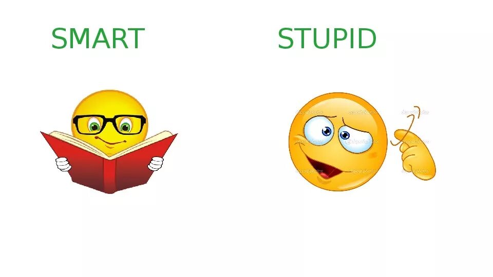 I am kind. Clever умный рисунок. Stupid картинка для детей. Умный на английском языке. Clever stupid.