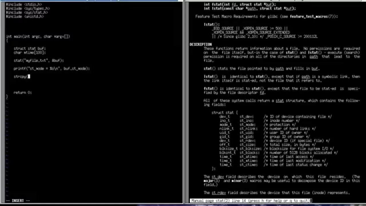 Stat file. Компиляция c на unix. stat (system call). системное программирование linux книги.