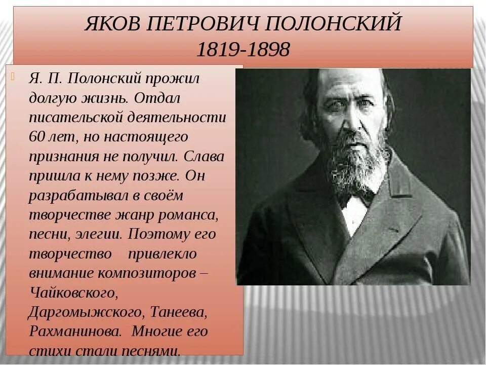 Я П Полонский биография.