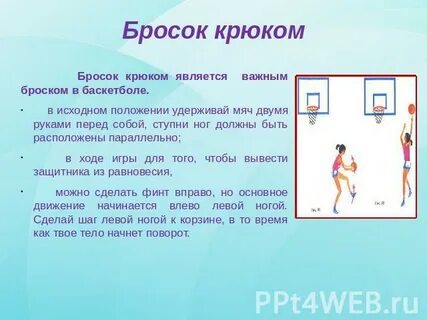 Бросок в кольцо двумя руками