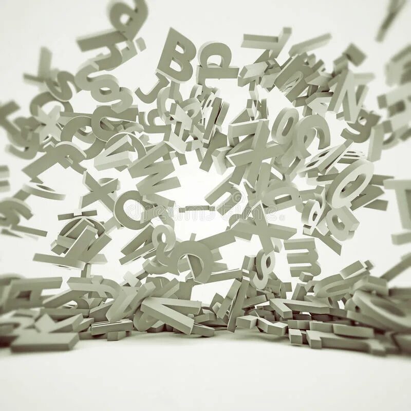 Falling letters