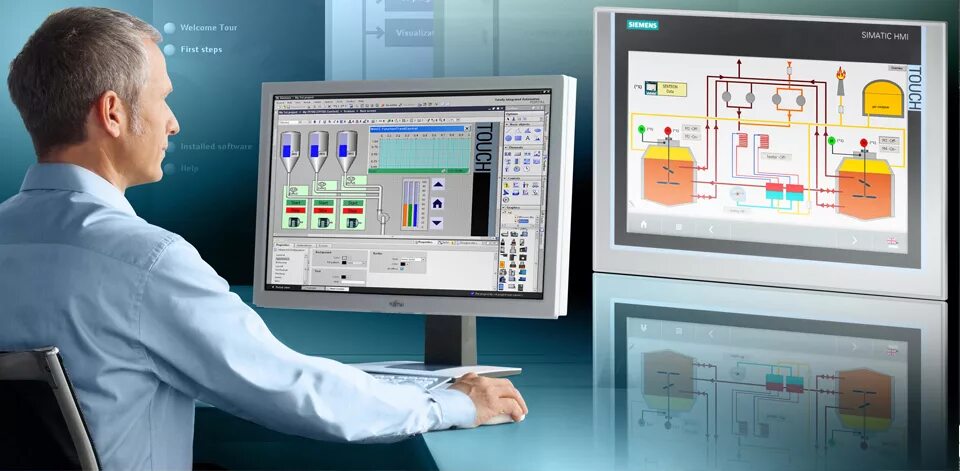 Человеко-машинный Интерфейс в АСУ ТП. Человеко-машинный Интерфейс HMI. Siemens Tia Portal v15. Автоматизация и диспетчеризация. Автоматика информатика