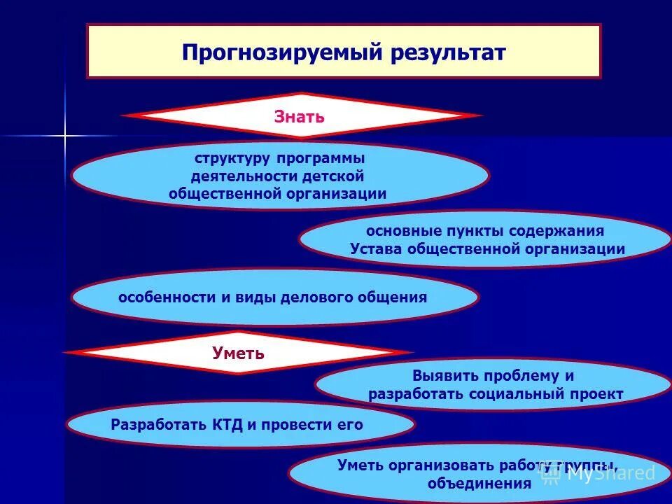 Программа деятельности общественных организаций. Структура программы детской общественной организации. образовательная программа ассоциации. предвидеть результат.