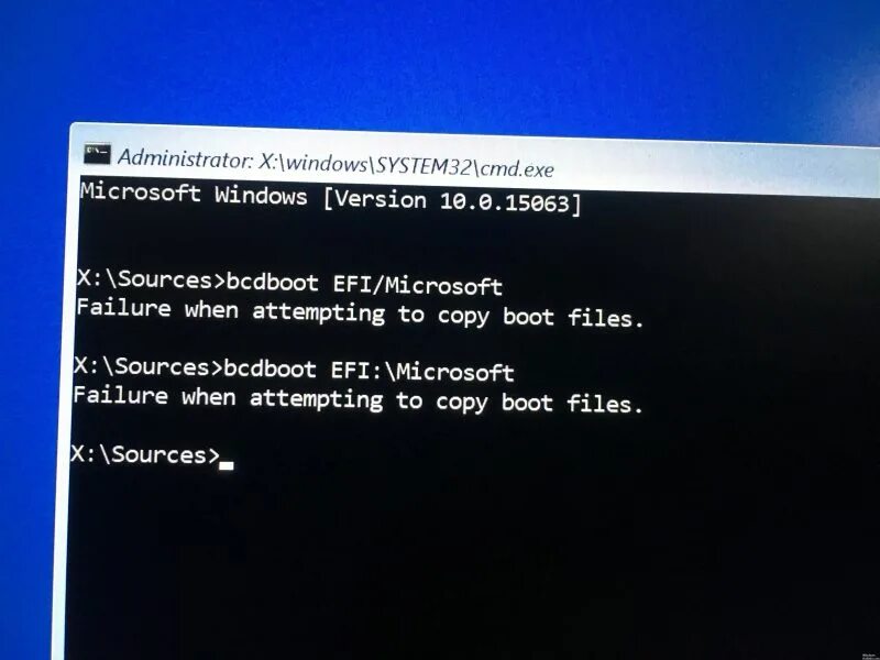 Bcdboot. Bcdboot c: Windows. Bcdboot c:\Windows /s d. Сбой при копировании bcdboot файлов загрузки Windows 10. Copy file fails