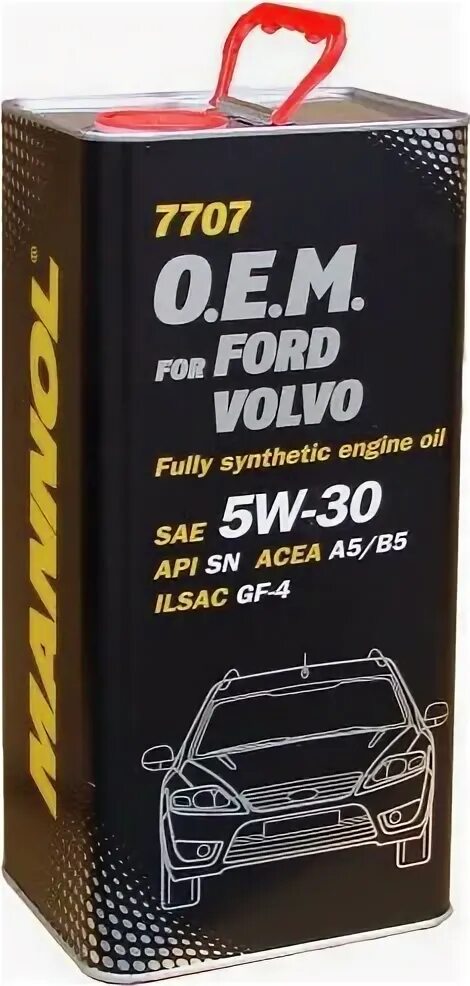 5w30 mannol 7707 volvo,ford 5л (метал). 8203 atf-a psf. Mannol 7707 o. M. For ford volvo 5w-30.