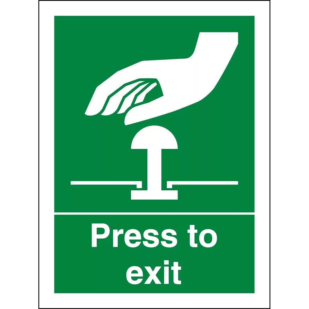 Press enter to exit. Знак безопасности. Press to exit. Зеленый знак безопасность сделки. Emergency stop.