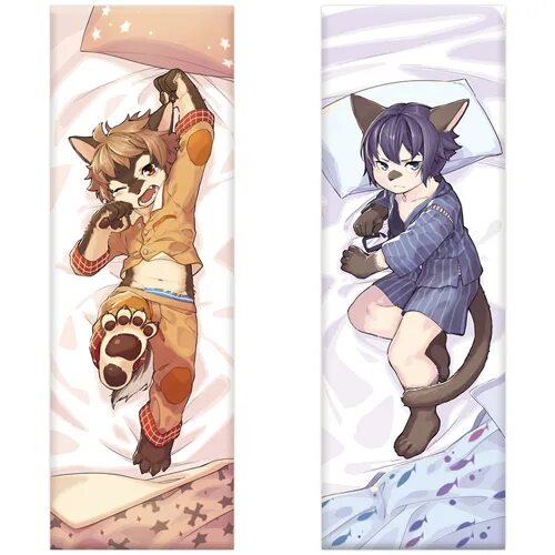 Двусторонняя наволочка dakimakura. Furry Fox дакимакура. Дакима кума гачи. Дакимакура кот.