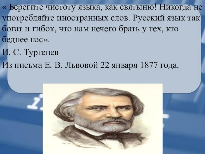 Тургенев берегите чистоту русского языка. Берегите чистоту языка как святыню. Берегите чистоту языка как. Береги чистоту языка как святыню никогда не употребляйте. Почему автор называет русский язык святыней