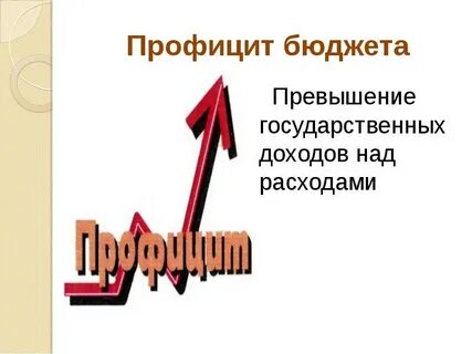 Профицит бюджета