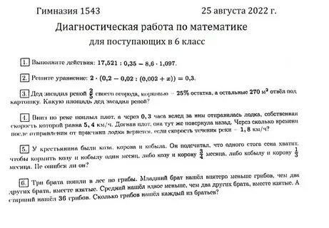 Гимназия задания