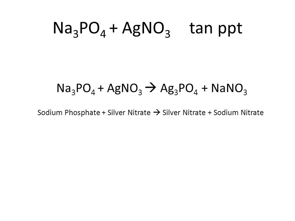 Agno3 na3po4 ионное