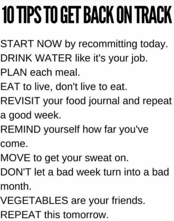 Getting back on track