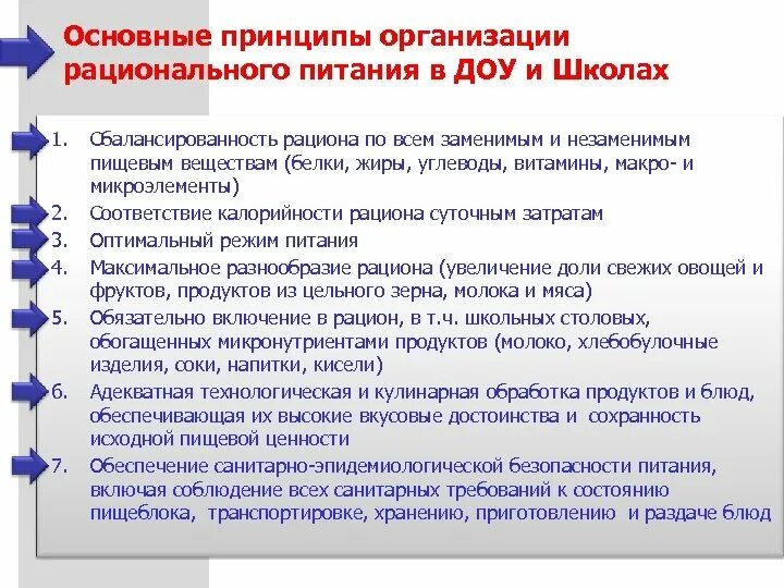 Организация питания в учебных. Основные принципы организации питания в ДОУ. Организация рационального питания в ДОУ. Основные принципы питания в ДОУ. Организация здорового питания детей в ДОУ.