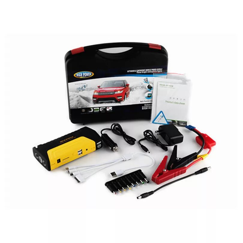 Зарядное устройство для автомобиля jump starter. Пусковое устройство для автомобиля. бустер для запуска автомобиля. бустер для акб автомобиля. карманный бустер для автомобиля.