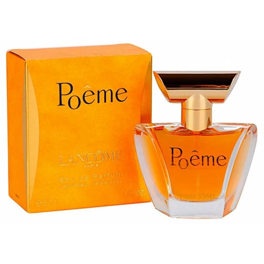 Купить ланком оригинал. Духи Poeme Lancome. Lancome Poeme w EDP 30 ml. Lancome Poeme парфюмерная вода 100мл Tester. Lancome Poeme 100 мл.