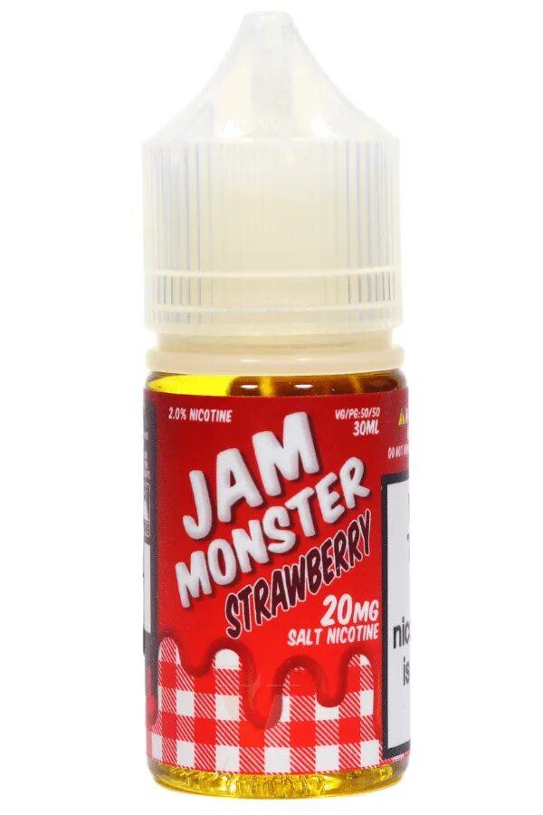 Жидкость джем. Жидкость Jam Monster Salt. Жидкость Jam Monster Salt 30 мл 20 мг - Strawberry. Jam Monster Strawberry 20 MG. Жидкость Jam Monster Salt Strawberry 10мл дв.