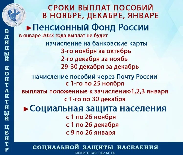 пособия иркутск