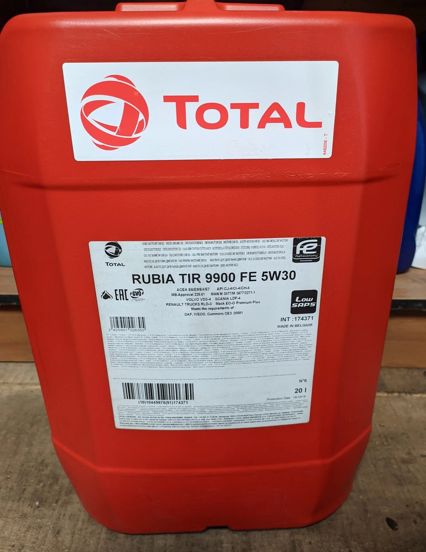 Tir 9900 fe 5w 30. Тотал рубиа 9900 5w30 дизель. масло тотал 9900. масло total 5w30 diesel. масло 20 литров.
