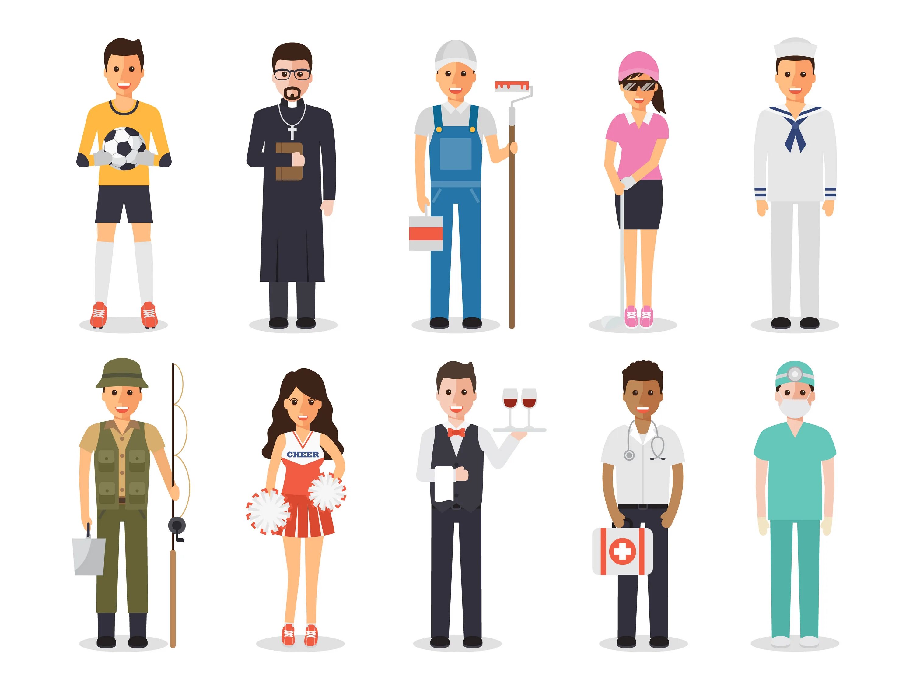 Different professions