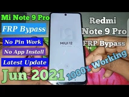 Note 9 pro frp