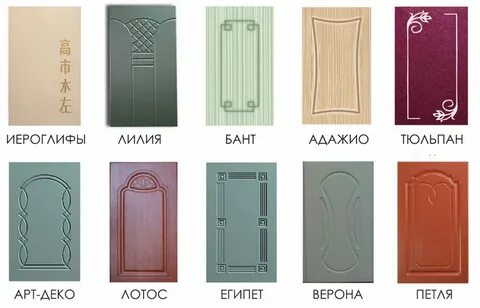 Фрезеровки фасадов мдф каталог