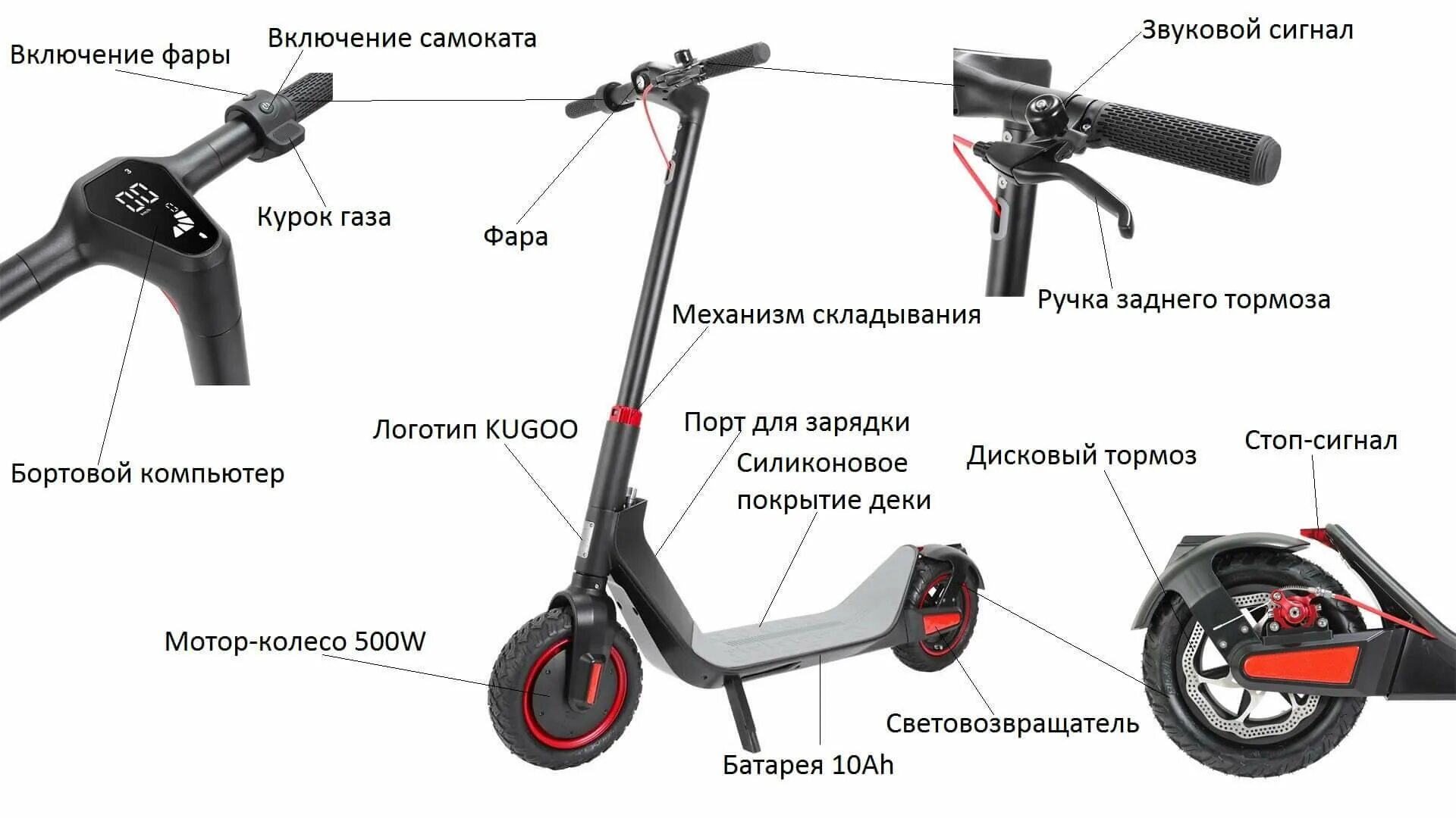 Самокаты куга характеристики. Электросамокат Kugoo g-Max. Kugoo g-Max, 500w, 10,4 Ah. Kugoo g30 Max. Электросамокат куго g Mac.