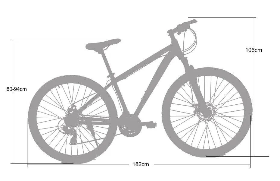 Габариты велосипеда с колесами 26 дюймов. Габаритные Размеры велосипеда 26 дюймов. Габариты горного велосипеда 29 дюймов. Габариты велосипеда 28 дюймов.