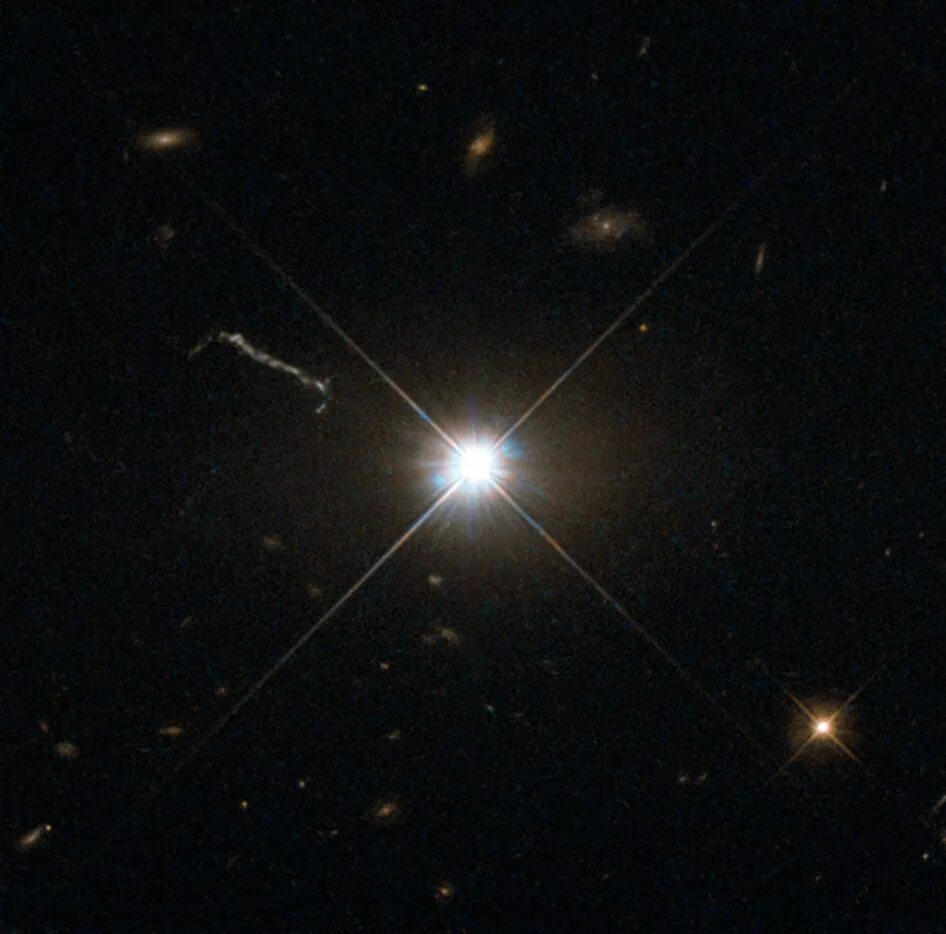 Quasar 3. Квазар 3с273. 3c 273 квазар. quasar 3c 273. квазар с273 в созвездии девы.