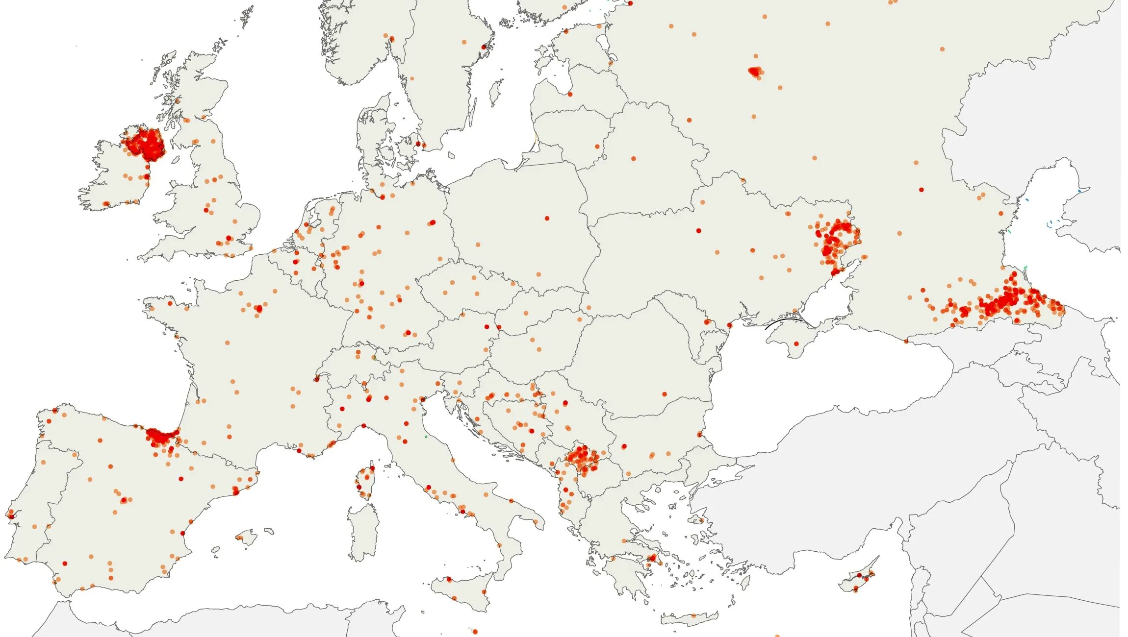 Карта терактов в Европе. Карта террористических актов в Европе. Карта терактов в Европе за 25 лет. Горячие точки Европы. Terrorist attack in russia