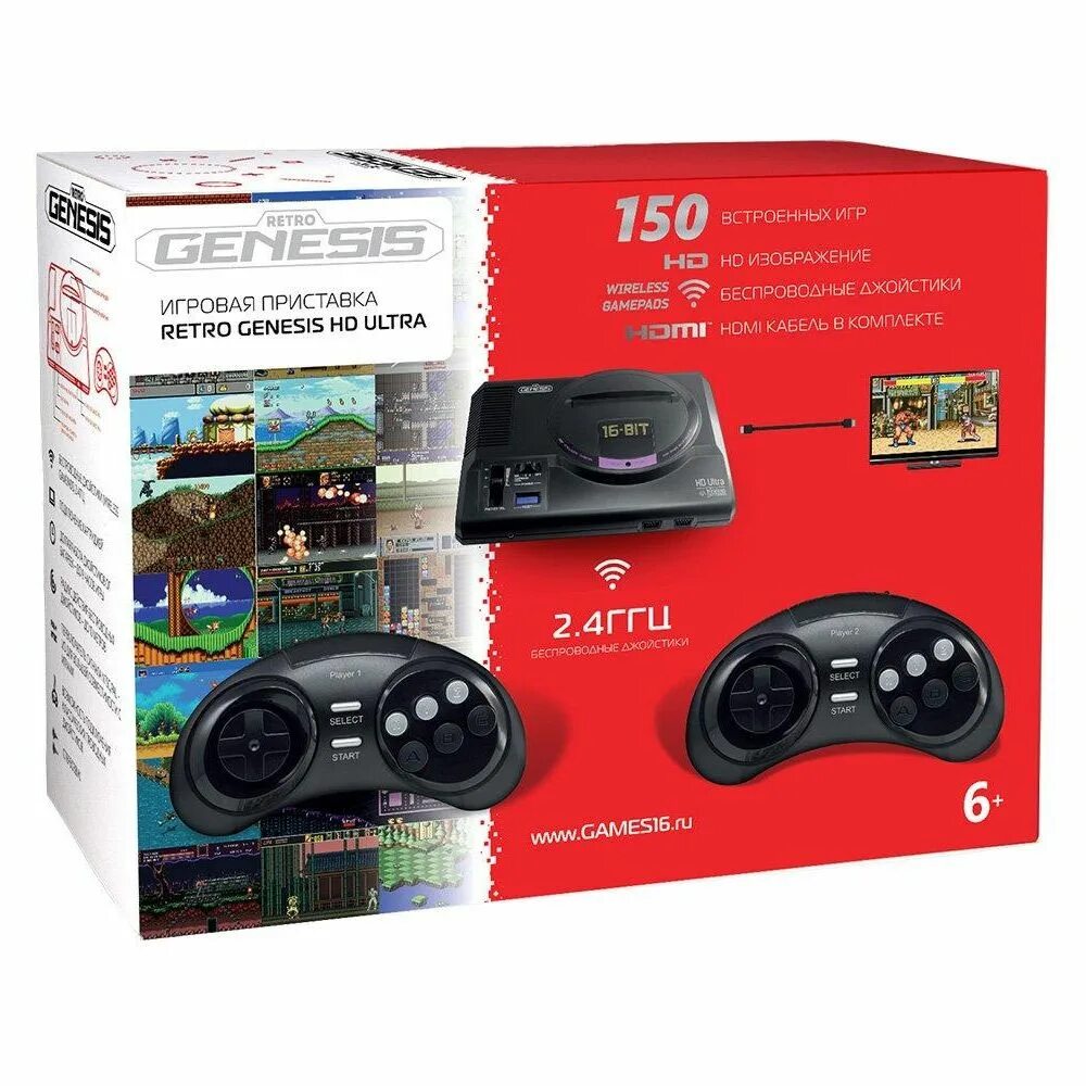 Ретро консоль retro genesis. Игровая приставка retro genesis hd ultra + 50 игр. игровая консоль retro genesis hd ultra + 150 игр. игровая консоль sega retro genesis hd ultra черный в комплекте: 150 игр. игровая приставка sega retro genesis hd ultra + 150 игр (hdmi, 2 беспроводных джойстика).