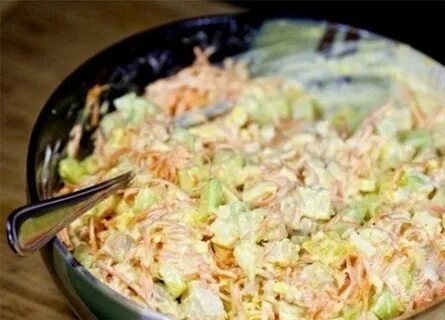 Салат огурцы морковь майонез