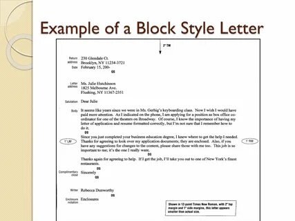 Block style