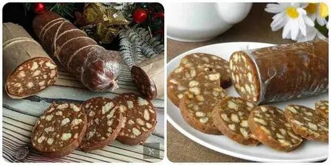 Как делать домашнюю колбасу из печенья