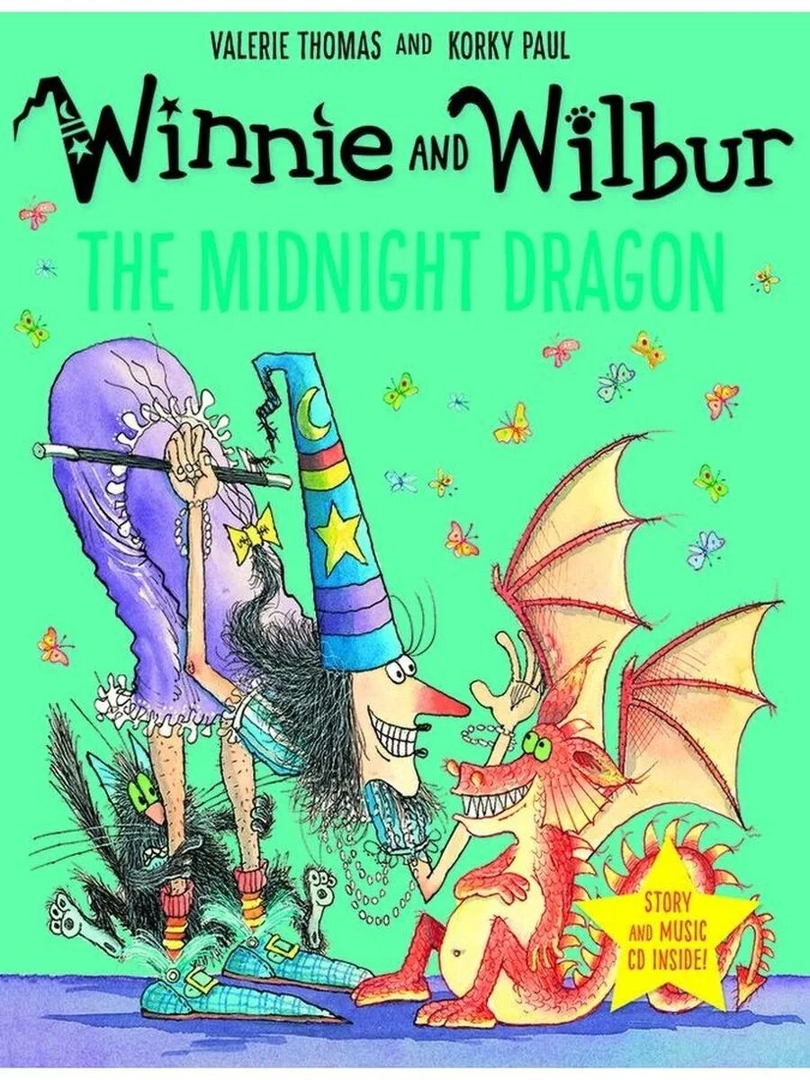 Midnight dragon. Winnie and Wilbur: the Midnight Dragon with Audio. Valerie Thomas Автор. Winnie's amazing Pumpkin Valerie Thomas, Korky Paul.