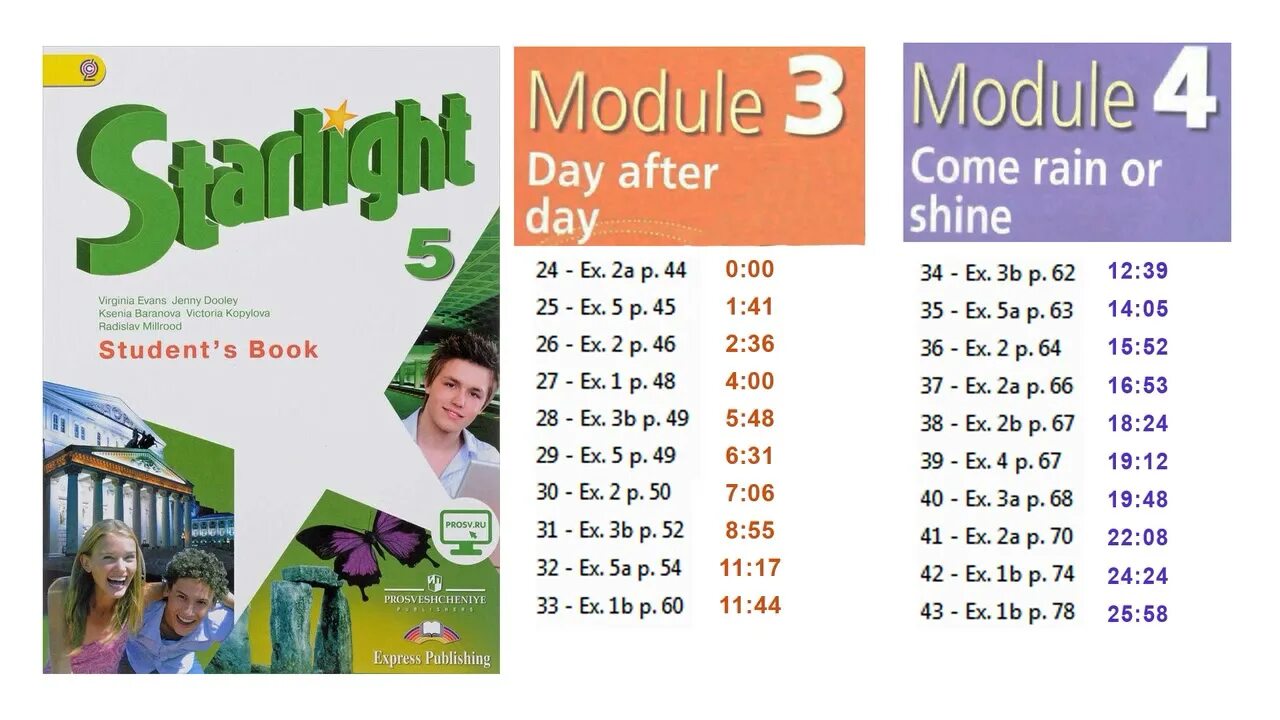 Starlight 5 Module 4 Audio. Английский язык 5 класс Старлайт аудирование. Starlight 5 student's book 4 Module. Английский 5 класс учебник Starlight.