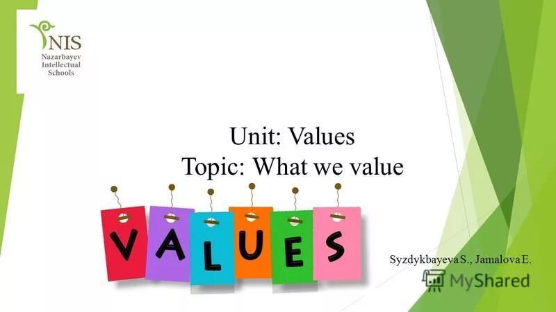 Values topic