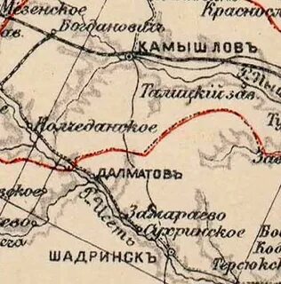 Шадринский уезд волости