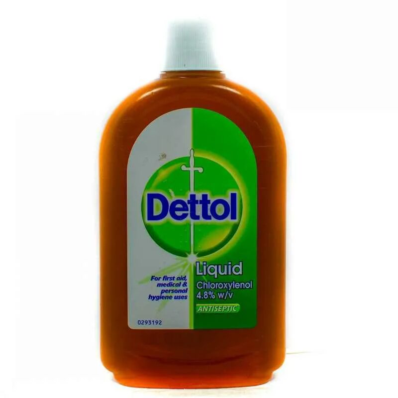 Dettol Antiseptic Liquid. Dettol / Antiseptic Liquid, 550 ml. Dettol - Antiseptic (Chloroxylenol 4.8% based). Dettol / Antiseptic Liquid, 125 ml.