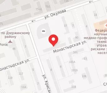 Карта перми монастырская