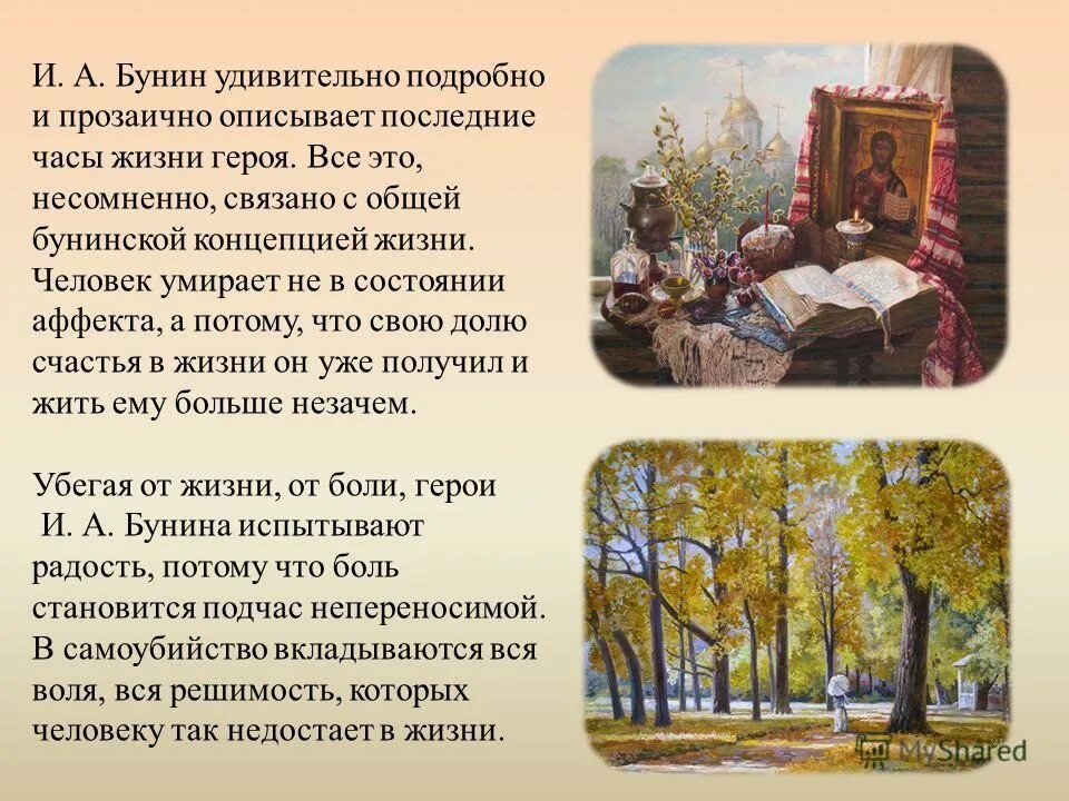 Философские рассказы бунина