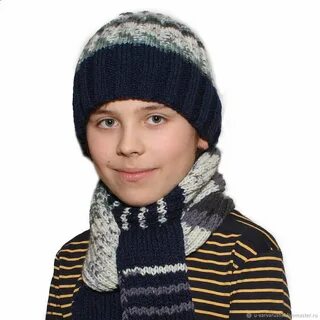 Шапка шарф мальчику